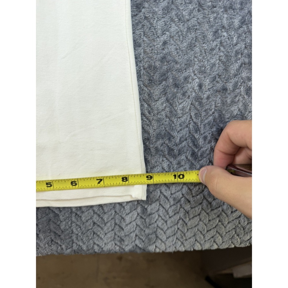 Shape FX By Newport News Pants Womens Large Tall White Cotton Mid Rise USA Made - Picture 2 of 8